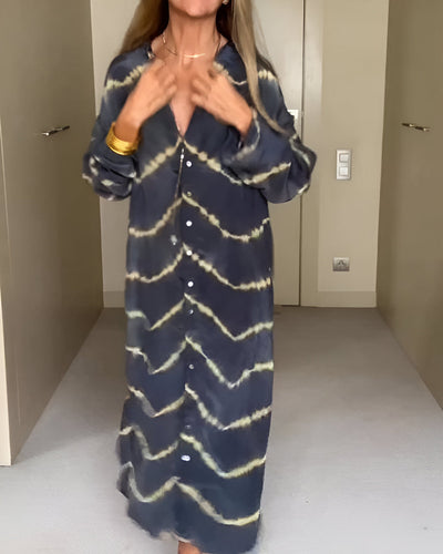 Junia | Boho Randig Maxiklänning